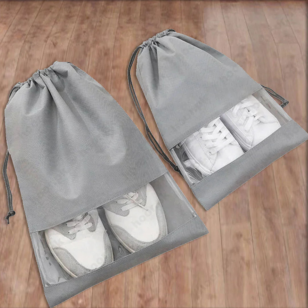 Non-Woven Stuff Dustproof Drawstring Bag / Travel Shoe Storage Bag