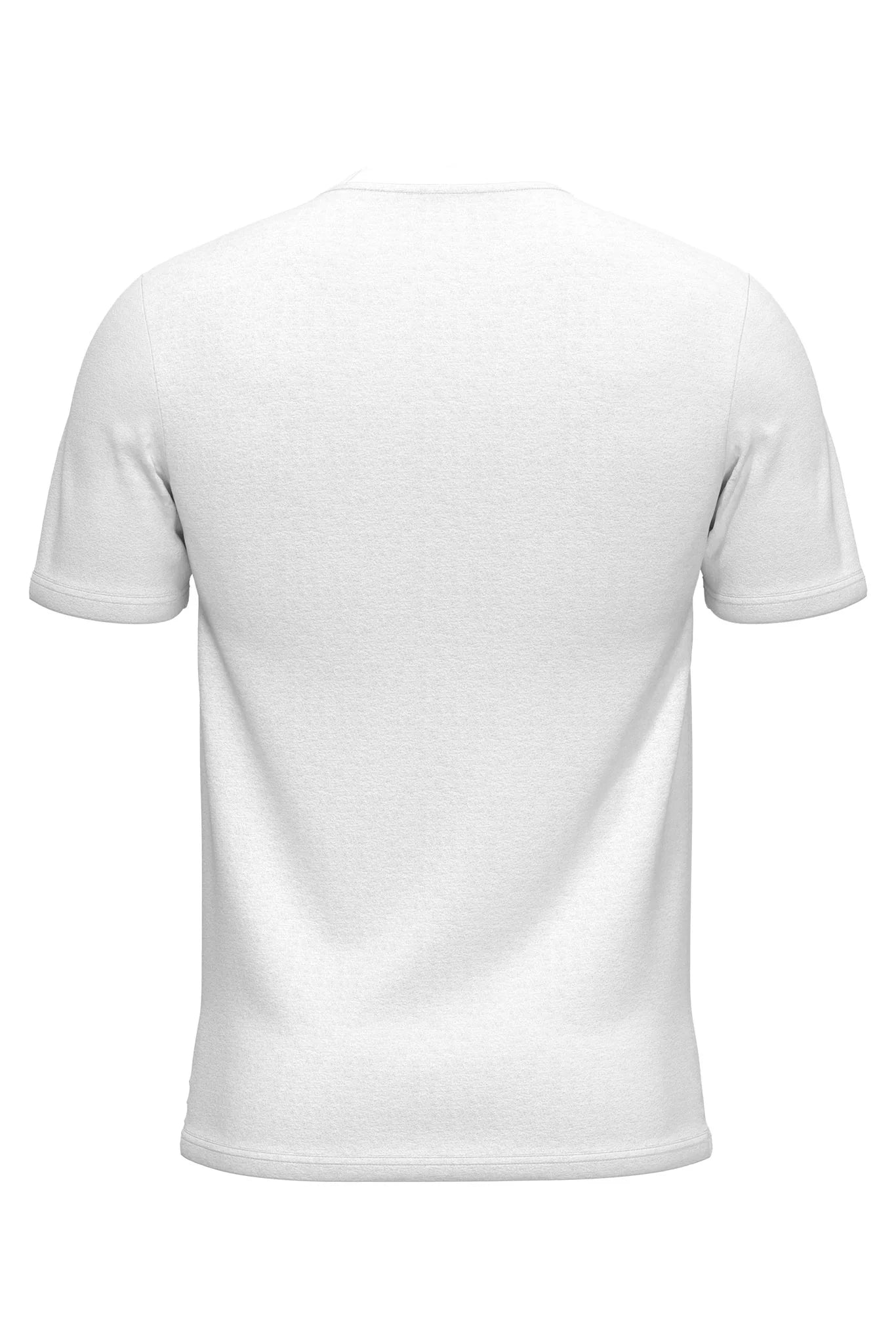 Mes's Deep Neck Half Sleeves VEST (WHITE)