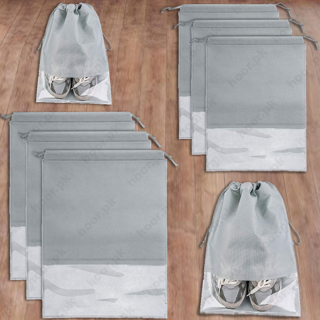 Non-Woven Stuff Dustproof Drawstring Bag / Travel Shoe Storage Bag