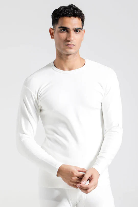 Men's Full-Body Thermal Warmer Wool (FULL SUIT)- White