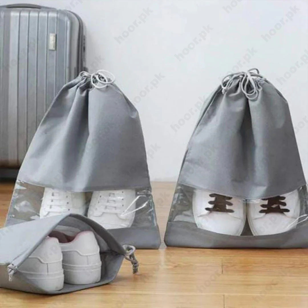 Non-Woven Stuff Dustproof Drawstring Bag / Travel Shoe Storage Bag