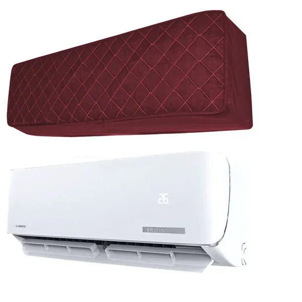 Quilted AC Cover - Maroon
