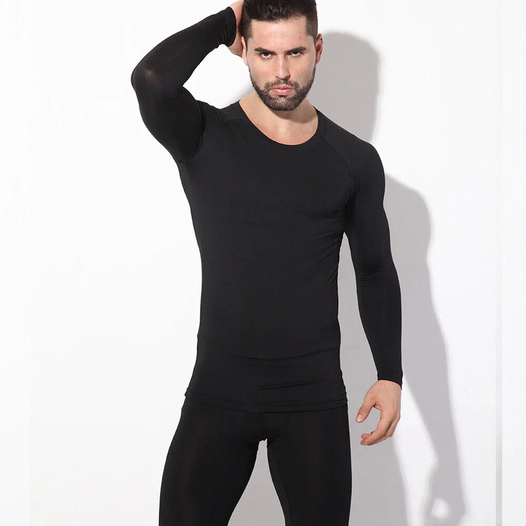 Men's Thermal Warmer Wool TROUSER - BLACK