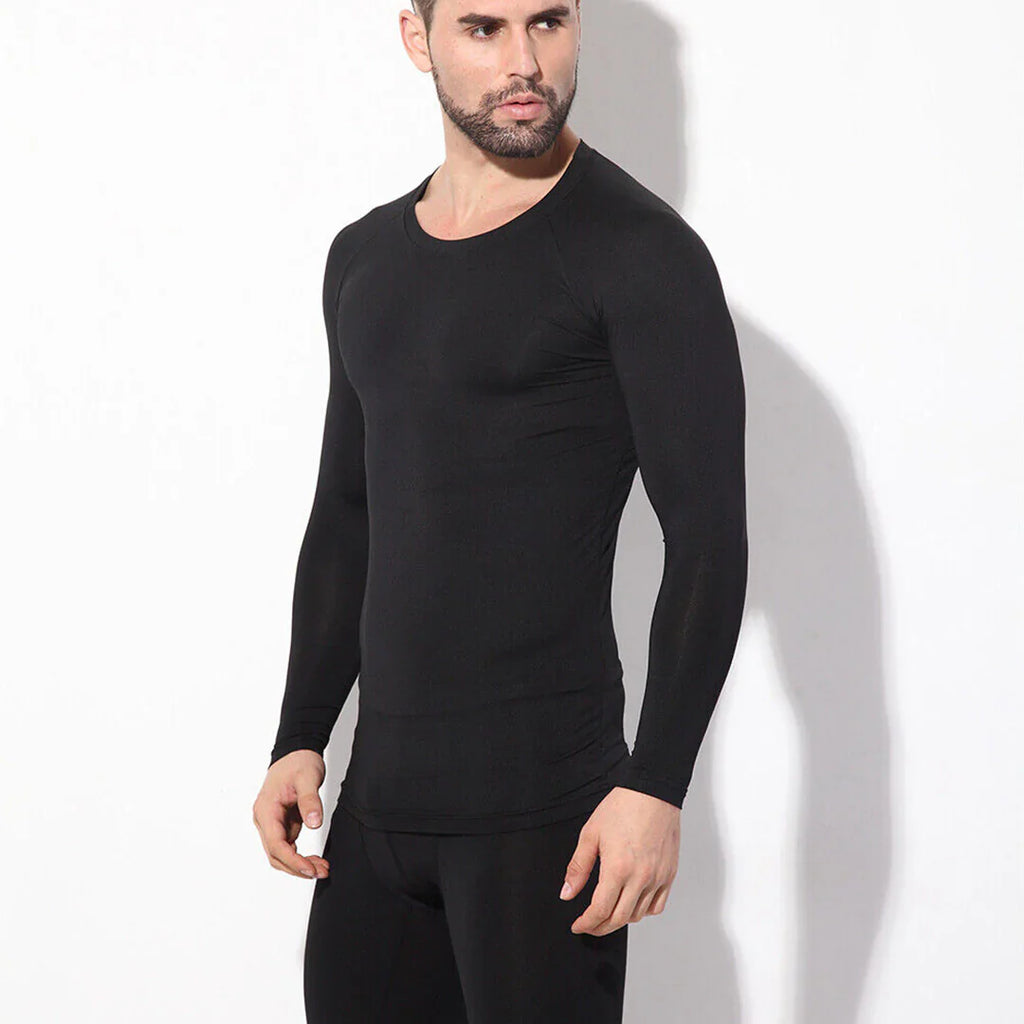 Men's Thermal Warmer Wool- SHIRT - BLACK