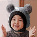 KIDS STAR WOOL CAP ( GREY ) #155