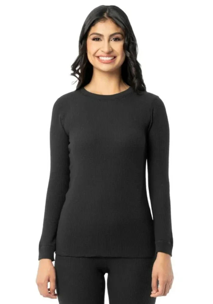 Women's Thermal Warmer Wool (SHIRT) - BLACK