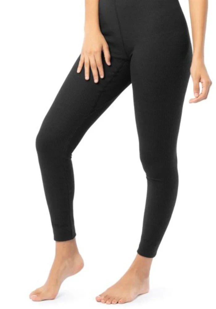 Women's Thermal Warmer Wool (TROUSER) - BLACK