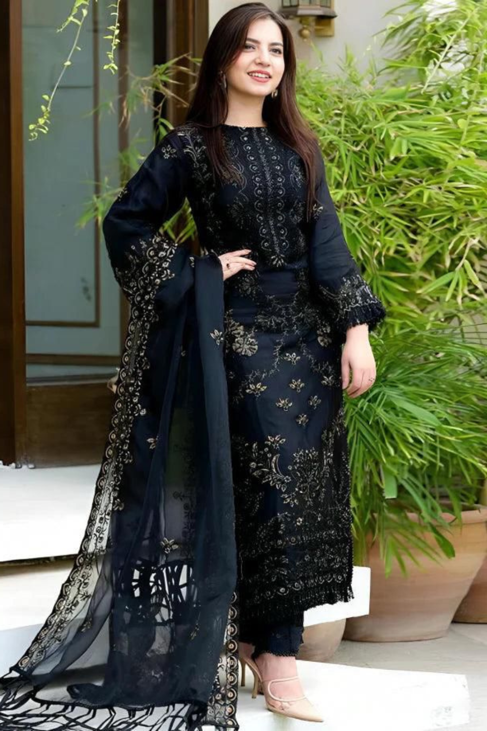 3pc Lawn Heavy Embroidered