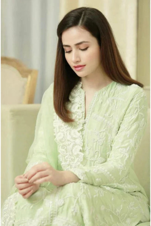 3pc Lawn Heavy Embroidered