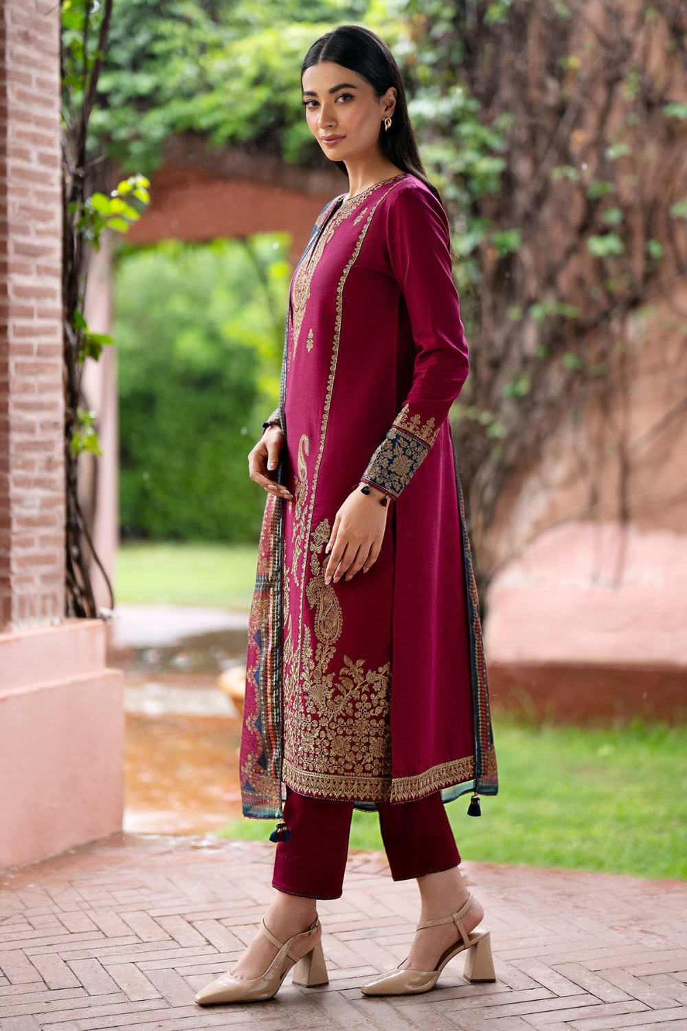 3pc Lawn Heavy Embroidered