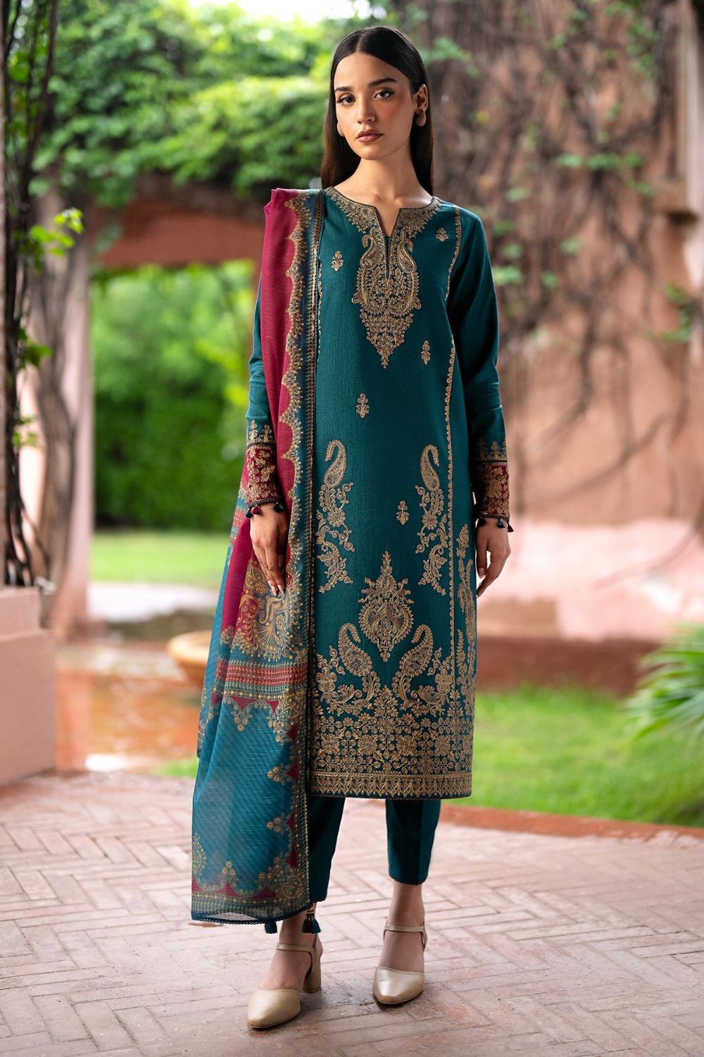 3pc Lawn Heavy Embroidered