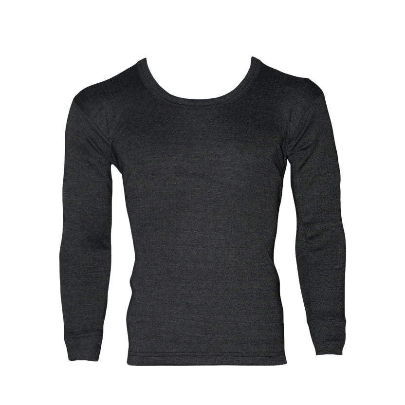 Thermal Warmer Wool Shirt - Charcoal Grey