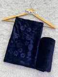 KOREAN VELVET 2PC OC-01 ( Navy Blue )