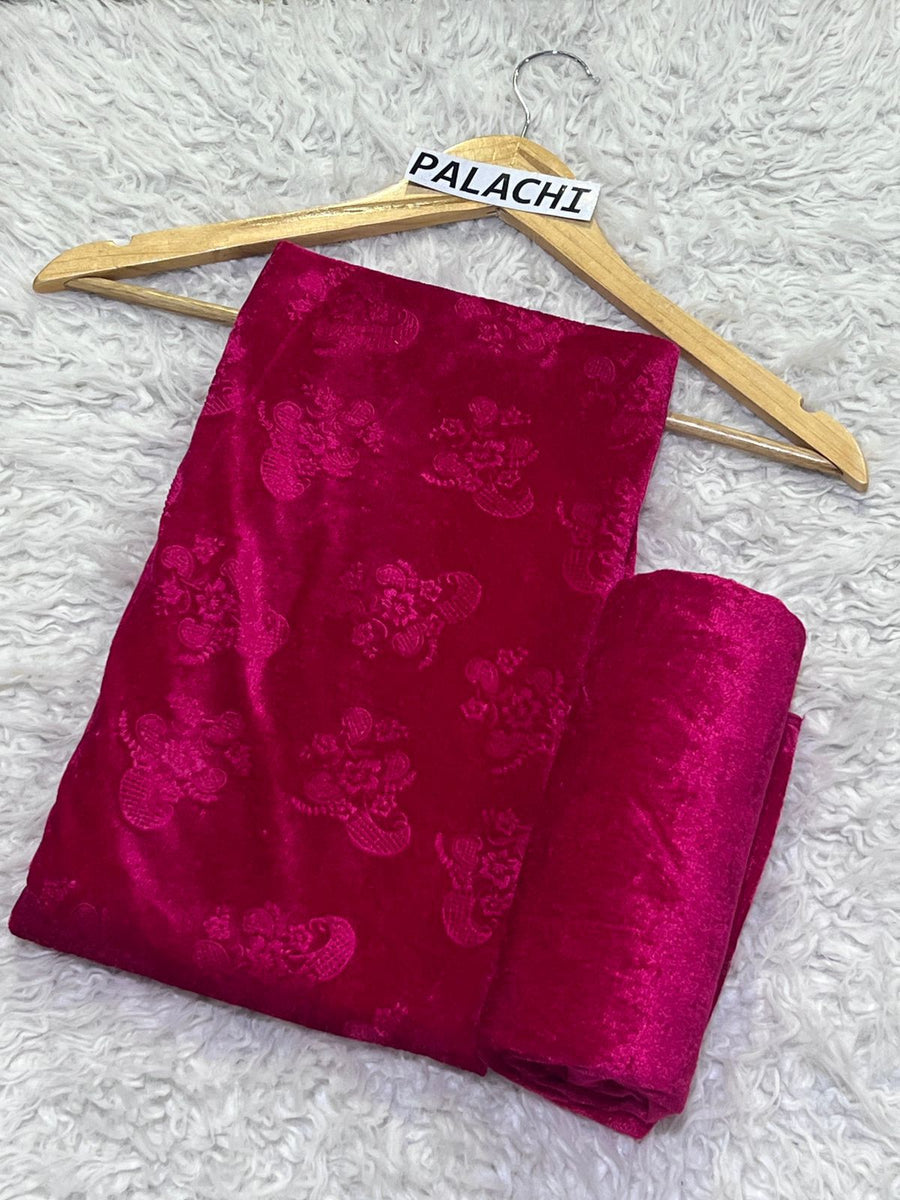 KOREAN VELVET 2PC OC-07 ( Pink )