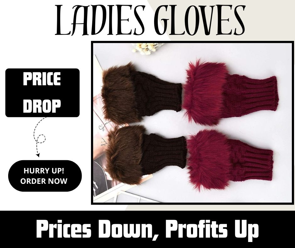 Ladies Wool Gloves ( Skin) #152
