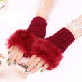 Ladies Wool Gloves (Maroon) #152