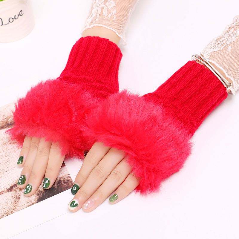 Ladies Wool Gloves (Red) #152
