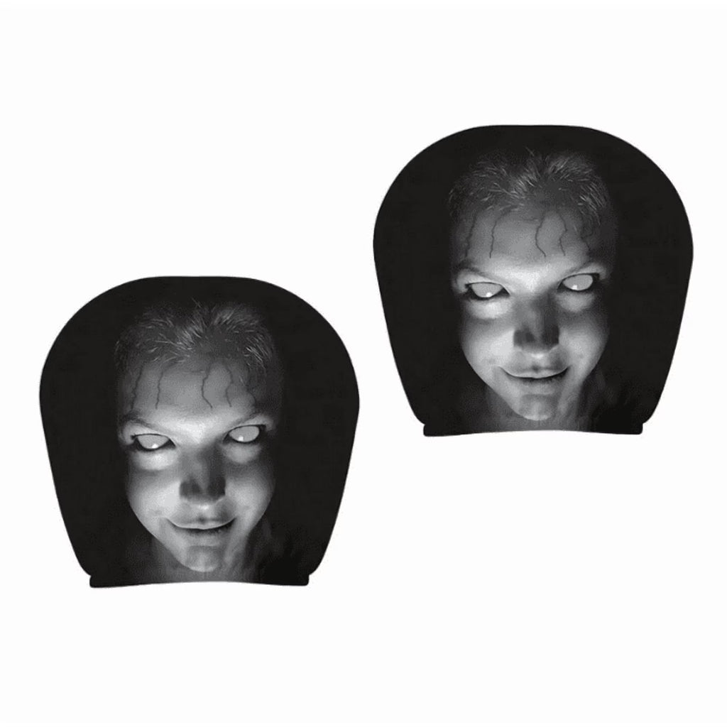 Ghost Car Headrest Covers