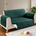 Ultrasonic Quilted Sofa Cover (Green)