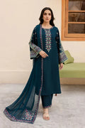 3PC Unstitched Lawn Embroidered Suit