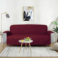Quilted Sofa Cover (Maroon)