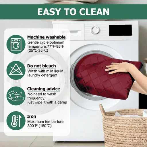 Quilted Sofa Cover (Maroon)