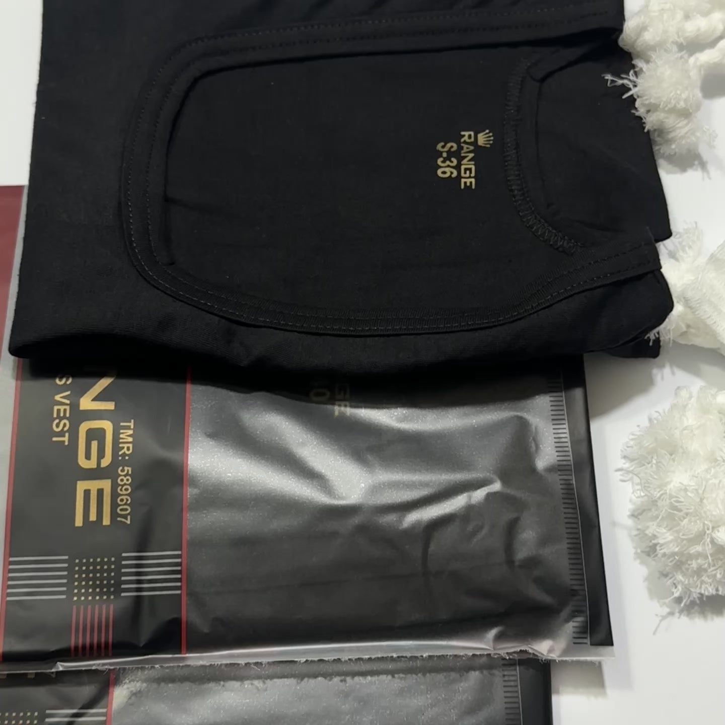 3 Sleeveles Vest (BLACK) + 3 Narrey (Drawstring)